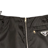 プラダ PRADA トライアングルジップスカート 21H881 ブラック/シルバー金具 ナイロン ナイロン レディース スカート