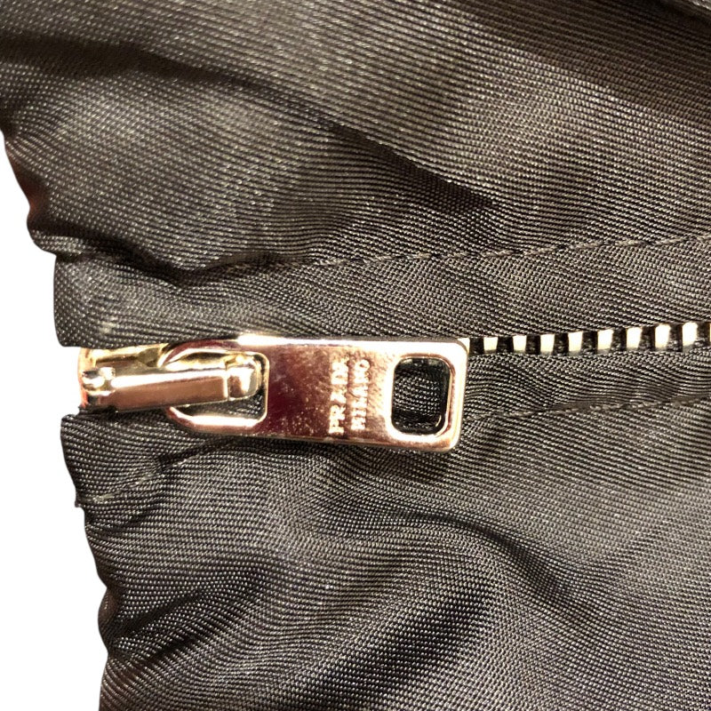 プラダ PRADA トライアングルジップスカート 21H881 ブラック/シルバー金具 ナイロン ナイロン レディース スカート
