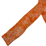 クリスチャン・ディオール Christian Dior トワルドゥジュイロングワンピース 241R55A3846 オレンジ コットン レディース ワンピース