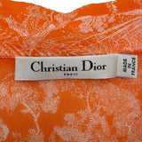 クリスチャン・ディオール Christian Dior トワルドゥジュイロングワンピース 241R55A3846 オレンジ コットン レディース ワンピース