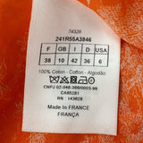 クリスチャン・ディオール Christian Dior トワルドゥジュイロングワンピース 241R55A3846 オレンジ コットン レディース ワンピース