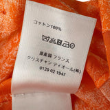 クリスチャン・ディオール Christian Dior トワルドゥジュイロングワンピース 241R55A3846 オレンジ コットン レディース ワンピース