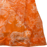 クリスチャン・ディオール Christian Dior トワルドゥジュイロングワンピース 241R55A3846 オレンジ コットン レディース ワンピース