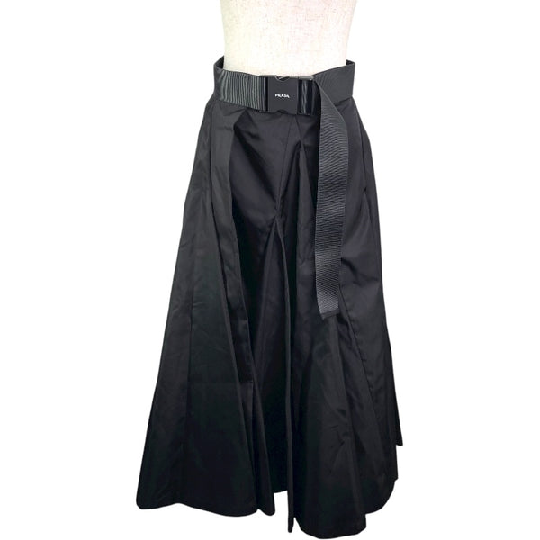 プラダ PRADA Re-Nylon ロゴベルトロングスカート 21X902 リサイクルポリアミド レディース ロングスカート