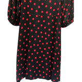 セリーヌ CELINE ドレープネックドットワンピース 2R378334F ブラック レーヨン レディース ワンピース