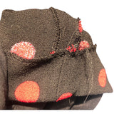 セリーヌ CELINE ドレープネックドットワンピース 2R378334F ブラック レーヨン レディース ワンピース