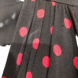 セリーヌ CELINE ドレープネックドットワンピース 2R378334F ブラック レーヨン レディース ワンピース