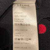 セリーヌ CELINE ドレープネックドットワンピース 2R378334F ブラック レーヨン レディース ワンピース