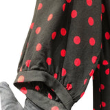 セリーヌ CELINE ドレープネックドットワンピース 2R378334F ブラック レーヨン レディース ワンピース