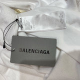 バレンシアガ BALENCIAGA PARIS刺繍プルオーバーパーカー 2022年 674986 ホワイト コットン メンズ パーカー
