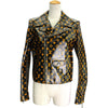 ルイ・ヴィトン LOUIS VUITTON モノグラム総柄ライダースジャケット FGLJ15JPS ブラック レザー レディース ライダースジャケット