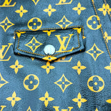ルイ・ヴィトン LOUIS VUITTON モノグラム総柄ライダースジャケット FGLJ15JPS ブラック レザー レディース ライダースジャケット
