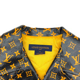 ルイ・ヴィトン LOUIS VUITTON モノグラム総柄ライダースジャケット FGLJ15JPS ブラック レザー レディース ライダースジャケット