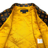 ルイ・ヴィトン LOUIS VUITTON モノグラム総柄ライダースジャケット FGLJ15JPS ブラック レザー レディース ライダースジャケット