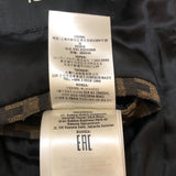 フェンディ FENDI FF総柄 ボンバージャケット FW1165 ブラウン ポリエステル メンズ ミリタリージャケット