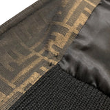 フェンディ FENDI FF総柄 ボンバージャケット FW1165 ブラウン ポリエステル メンズ ミリタリージャケット