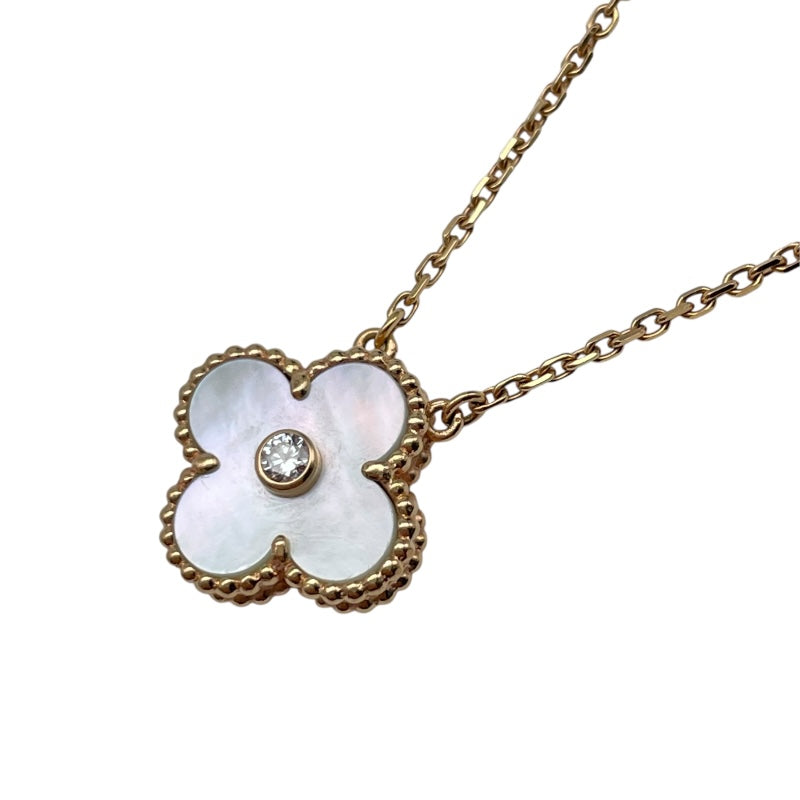 ヴァンクリーフ＆アーペル Van Cleef & Arpels ヴィンテージアルハンブラネックレス ゴールド Au750/マザーオブパール　 マザー オブ パール　 ジュエリー
