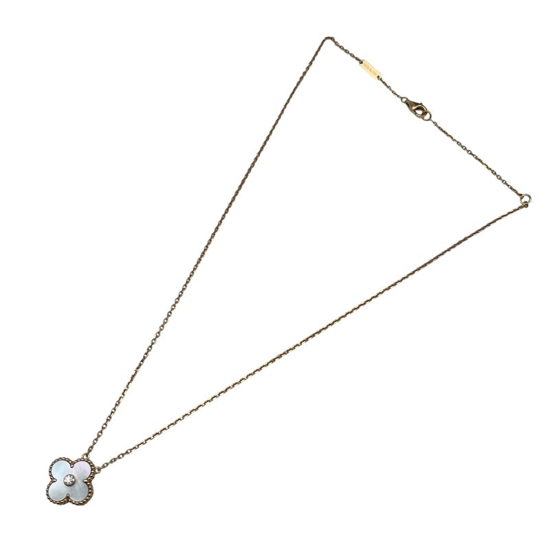 ヴァンクリーフ＆アーペル Van Cleef & Arpels ヴィンテージアルハンブラネックレス ゴールド Au750/マザーオブパール　 マザー オブ パール　 ジュエリー