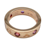 ブルガリ BVLGARI ブルガリブルガリローマンソルベリング ピンクゴールド Au750 アメシスト ジュエリー