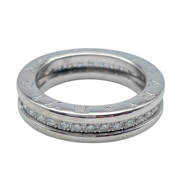 ブルガリ BVLGARI ビーゼロワンリング1バンド(XS) ホワイトゴールド Au750 ダイヤモンド ジュエリー
