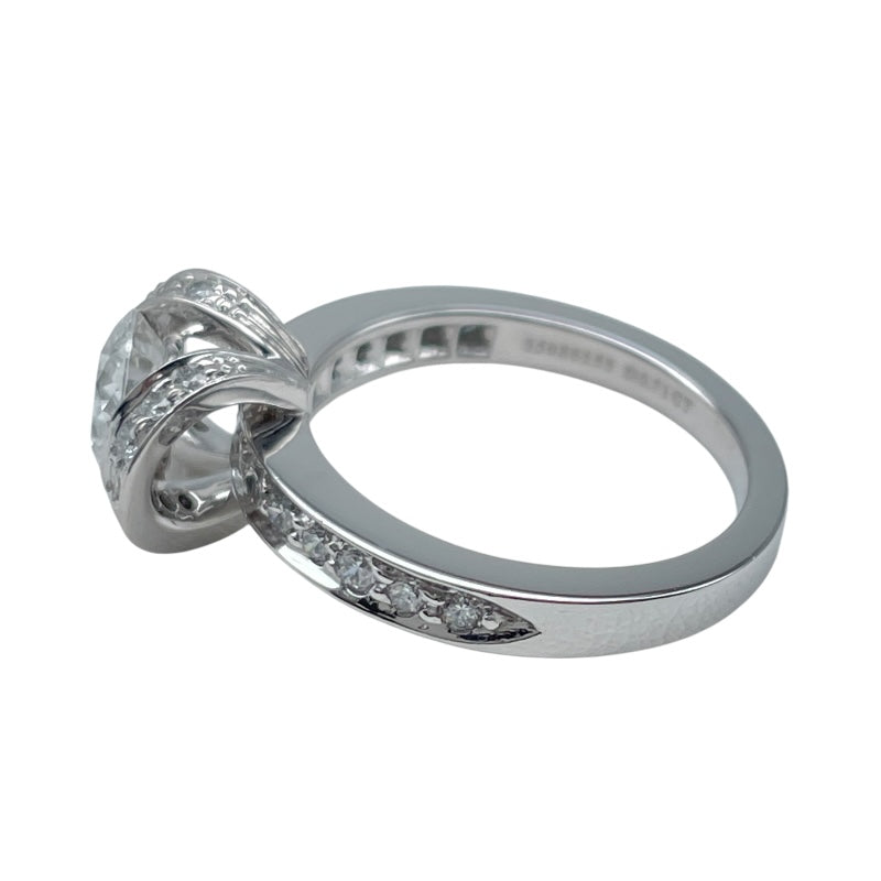 ティファニー TIFFANY＆CO リボンエンゲージメントダイヤリング プラチナ Pt950 ダイヤモンド ジュエリー