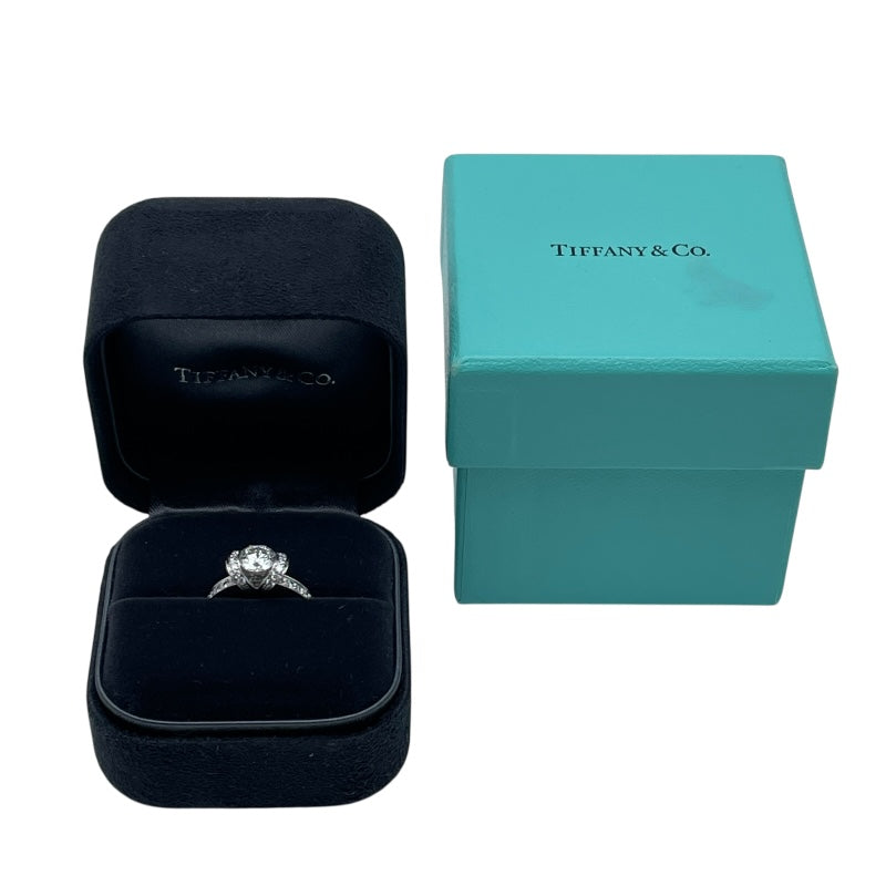 ティファニー TIFFANY＆CO リボンエンゲージメントダイヤリング プラチナ Pt950 ダイヤモンド ジュエリー