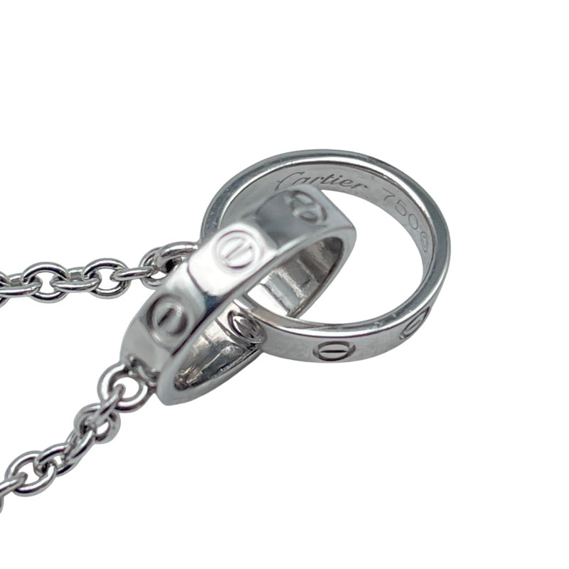 カルティエ Cartier ベビーラブネックレス ホワイトゴールド 750 ジュエリー