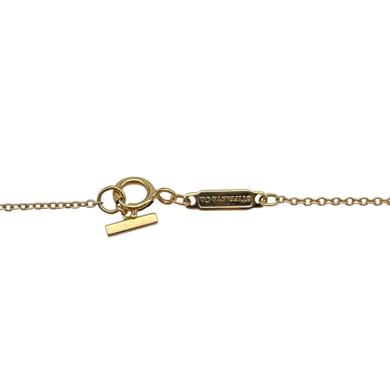 ティファニー TIFFANY＆CO Tスマイルダイヤネックレスミニ ゴールド Au750 ダイヤモンド ジュエリー
