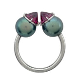 タサキ TASAKI リファインドリベリオンリング ホワイトゴールド 750 ブラックパール ジュエリー