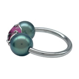 タサキ TASAKI リファインドリベリオンリング ホワイトゴールド 750 ブラックパール ジュエリー