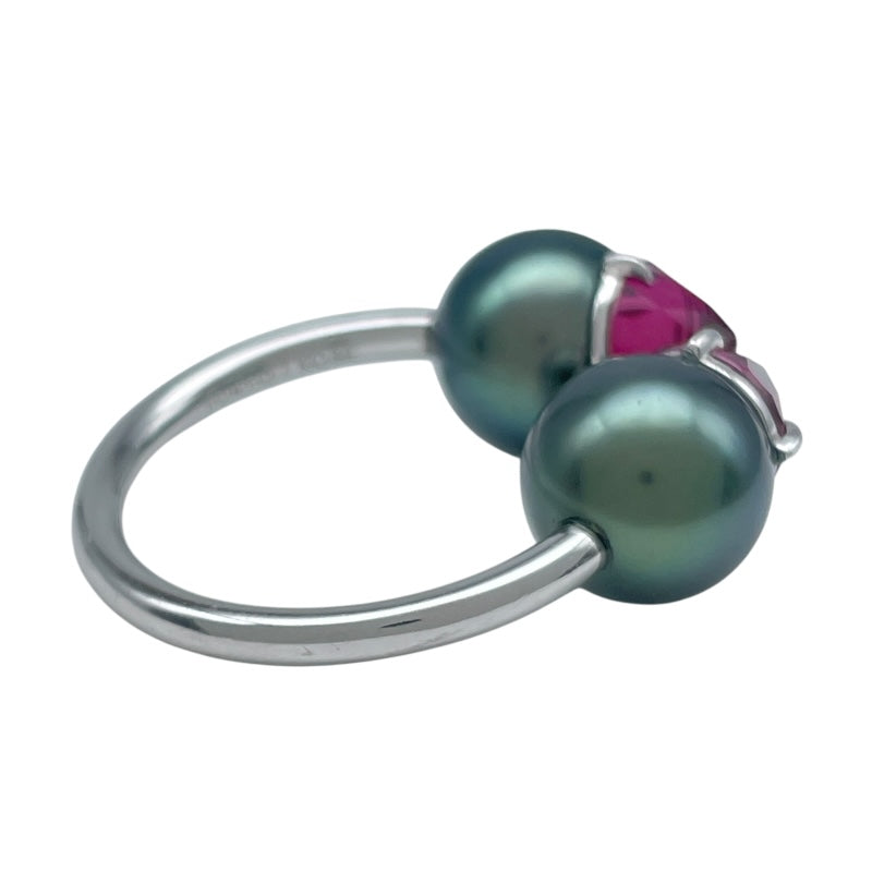 タサキ TASAKI リファインドリベリオンリング ホワイトゴールド 750 ブラックパール ジュエリー