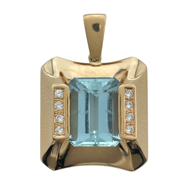 タサキ TASAKI トップ ゴールド K18 アクアサファイア ジュエリー
