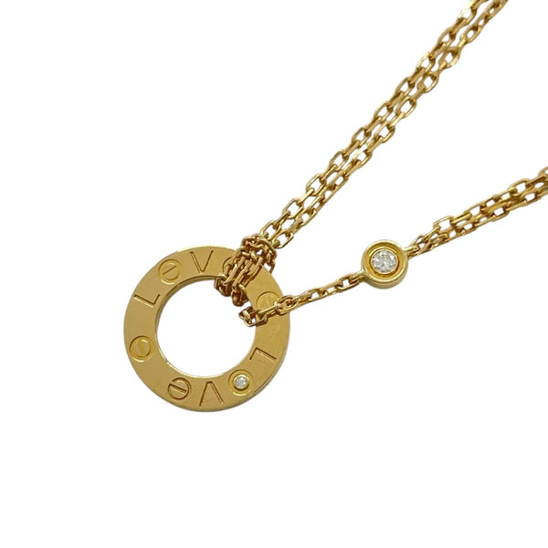 カルティエ Cartier ラブサークルダイヤネックレス イエローゴールド Au750 ダイヤモンド ジュエリー