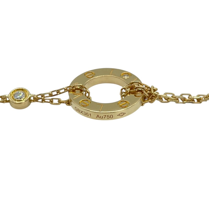 カルティエ Cartier ラブサークルダイヤネックレス イエローゴールド Au750 ダイヤモンド ジュエリー