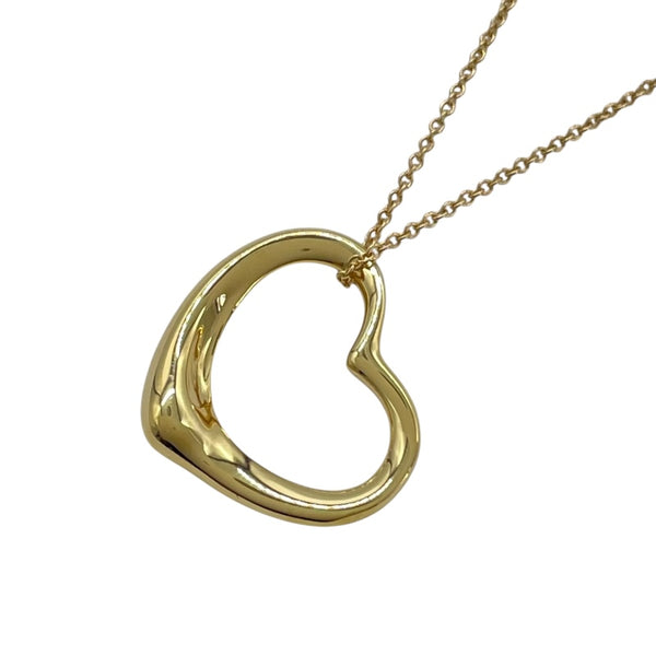 ティファニー TIFFANY＆CO オープンハートネックレス イエローゴールド 750 ジュエリー