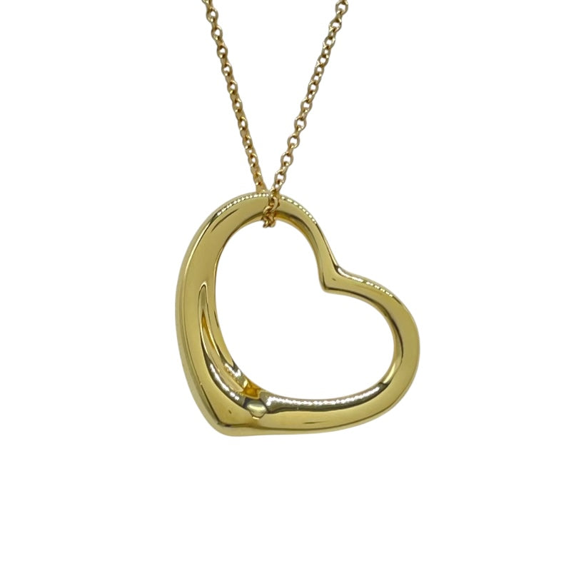 ティファニー TIFFANY＆CO オープンハートネックレス イエローゴールド 750 ジュエリー