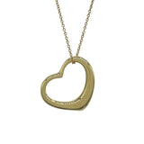 ティファニー TIFFANY＆CO オープンハートネックレス イエローゴールド 750 ジュエリー