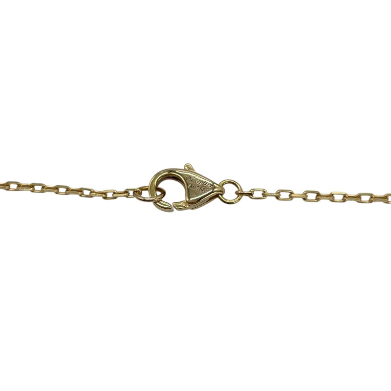 カルティエ Cartier ロゴドゥーブルダイヤネックレス ピンクゴールド Au750 ダイヤモンド ジュエリー