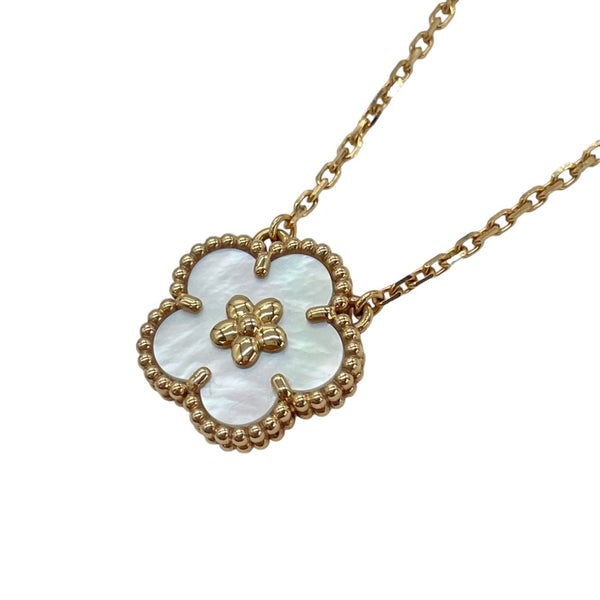 ヴァンクリーフ＆アーペル Van Cleef & Arpels ラッキースプリングプラムブロッサムネックレス ピンクゴールド K18PG ジュエリー