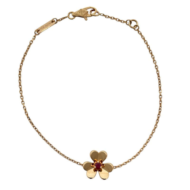ヴァンクリーフ＆アーペル Van Cleef & Arpels フリヴォルミニ1Pルビーブレス ピンクゴールド Au750 ルビー ジュエリー