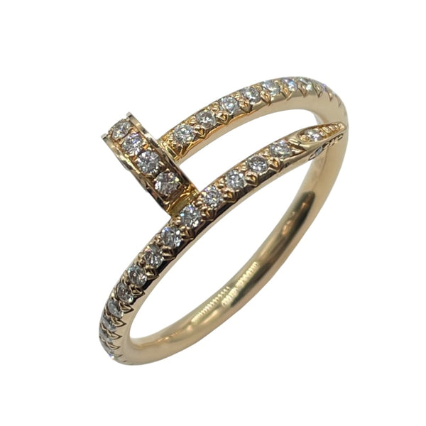 カルティエ Cartier ジュストアンクルダイヤリングSM ピンクゴールド Au750 ダイヤモンド ジュエリー