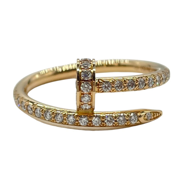 カルティエ Cartier ジュストアンクルダイヤリングSM ピンクゴールド Au750 ダイヤモンド ジュエリー
