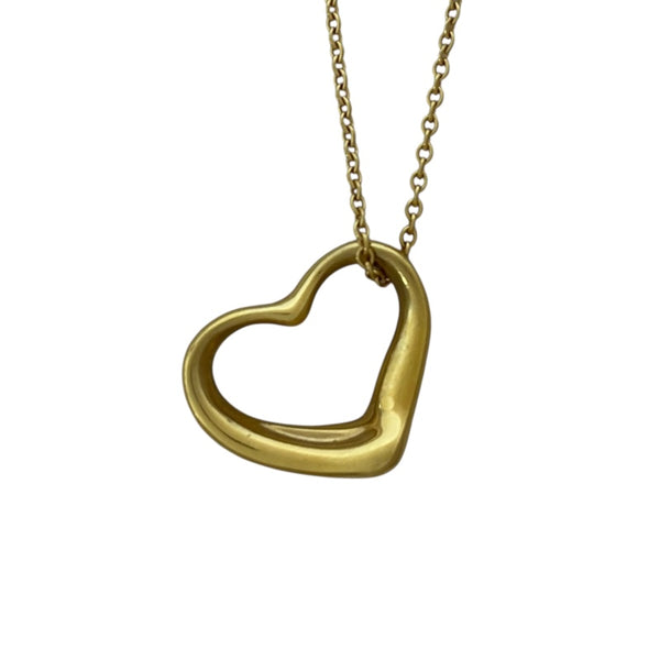 ティファニー TIFFANY＆CO オープンハートネックレス K18YG ジュエリー