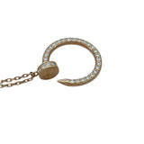 カルティエ Cartier ジュスト アン クル ダイヤ ネックレス B7224893 K18PG ダイヤモンド ジュエリー