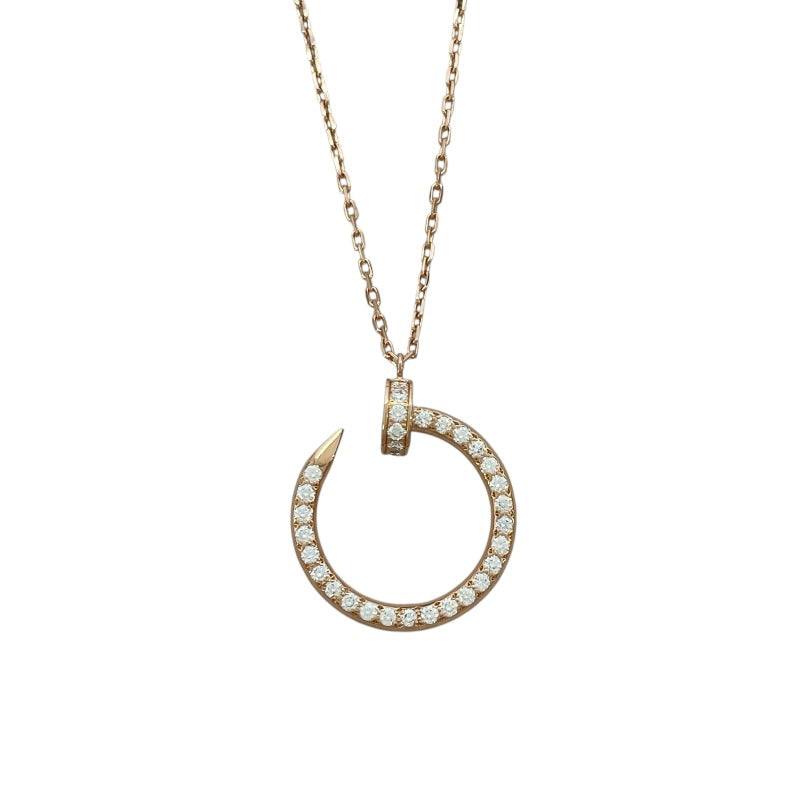 カルティエ Cartier ジュスト アン クル ダイヤ ネックレス B7224893 K18PG ダイヤモンド ジュエリー