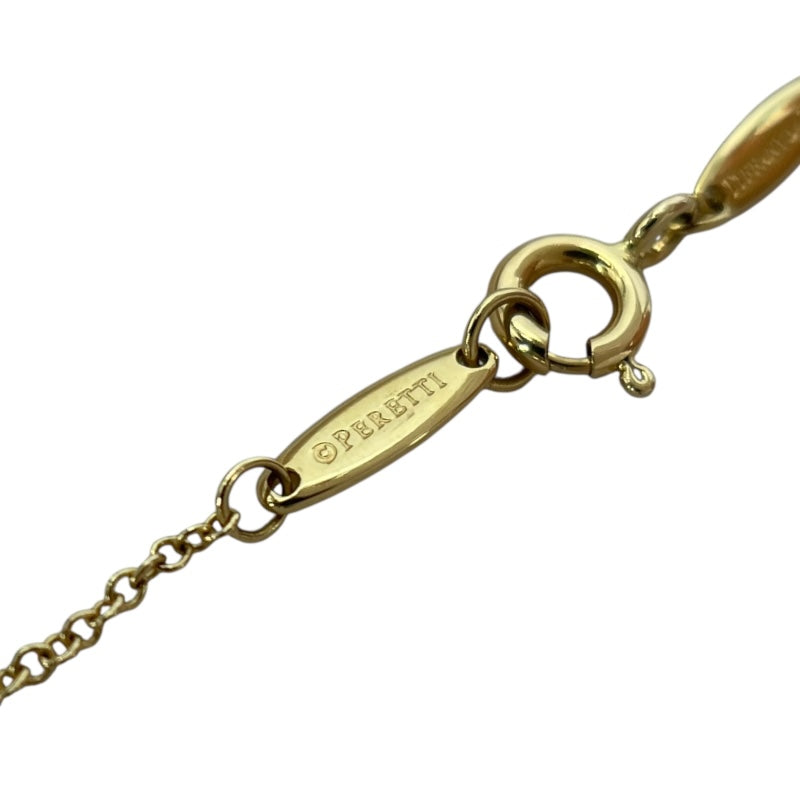 ティファニー TIFFANY＆CO バイザヤード ネックレス 0.19ct K18YG ダイヤモンド ジュエリー