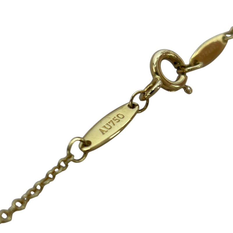 ティファニー TIFFANY＆CO バイザヤード ネックレス 0.19ct K18YG ダイヤモンド ジュエリー