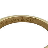 ティファニー TIFFANY＆CO シグネチャーリング 15号 K18YG ダイヤモンド サファイア ジュエリー