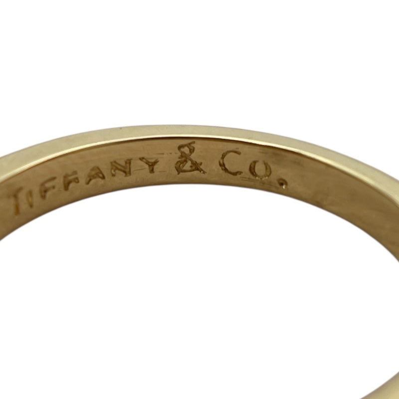 ティファニー TIFFANY＆CO シグネチャーリング 15号 K18YG ダイヤモンド サファイア ジュエリー