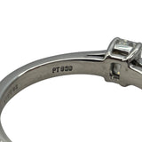 ティファニー TIFFANY＆CO エメラルド カット エンゲージメント ダイヤリング 13号 0.47ct プラチナ Pt950 ジュエリー